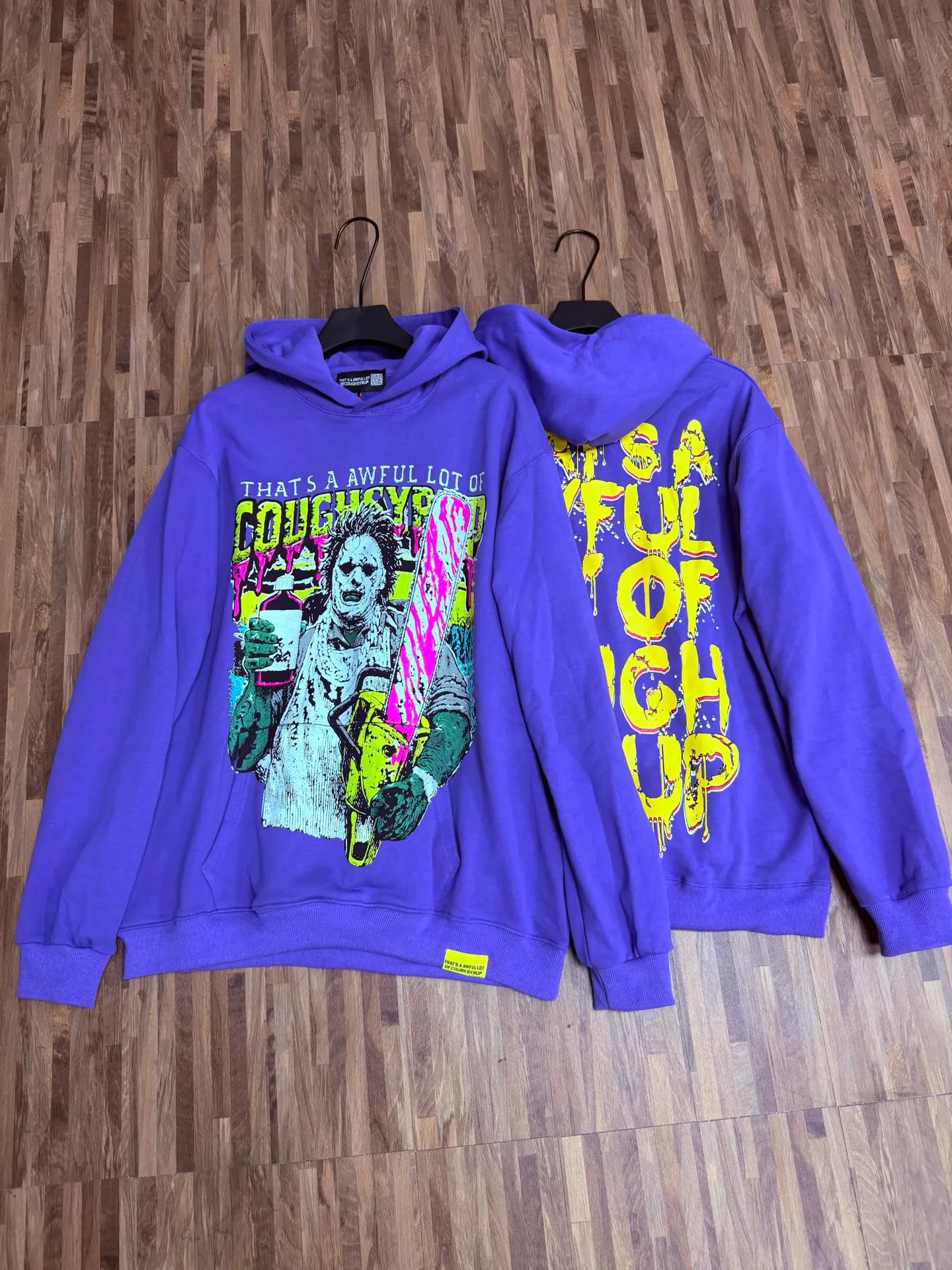 C 328# / Black P 112 THAT'S A AWFUL LOT OF COUGH SYRUP In Stock Same Style. （fabric):420 100 Sizes（size）：S-M- L- X L （colour）： / Black 👉